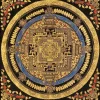 Vintage Buddha Mandala Thangka Art Print Poster Scripture Wall Art Pictures Canvas Painting Religious Faith Yoga Home Decor Gift (复制) (复制)
