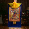 61x37cm Thangka Buddha Hanging Picture Tibetan Gold-plated Printed Decorative Painting Interior/Temple Buddha Offering  Supplies (复制) (复制)