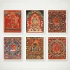 Vintage Tibetan Buddhist Thangka and Mandala Art Prints Abstract Posters Kalachakra Buddhism Wall Pictures Living Room Decor (复制)