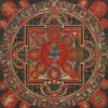 Vintage Buddha Mandala Thangka Art Print Poster Scripture Wall Art Pictures Canvas Painting Religious Faith Yoga Home Decor Gift (复制) (复制)