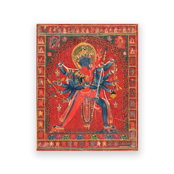 Vintage Tibetan Buddhist Thangka and Mandala Art Prints Abstract Posters Kalachakra Buddhism Wall Pictures Living Room Decor (复制)